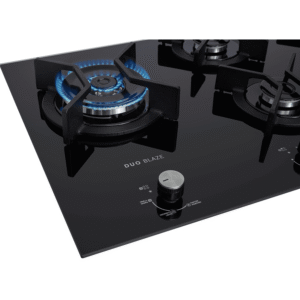Cooktop a Gás Fischer 5 Bocas (Preto) Tripla Chama Infinity Duo com Trempe de ferro fundido Mesa Vidro Bivolt - Imagem 2