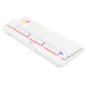 Teclado Mecânico Gamer Redragon Dark Avanger, K568W-R, Rainbow, Switch Blue, ABNT2, Branco Lunar White (PT-BLUE) - Imagem 5