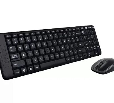 Kit Mouse e Teclado Logitech MK220 sem fio preto