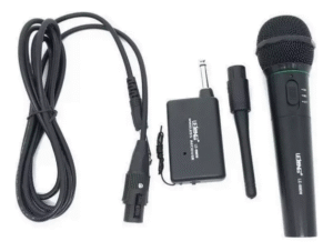 Microfone Sem Fio Wireless Karaokê Preto Le-996w - Imagem 4