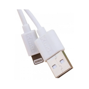 Carregador Kingo P/ Iphone 2,1A/2.4A (Fonte USB + Cabo de dados) Branco - Imagem 3