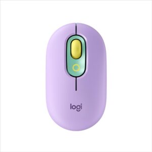 Mouse Sem Fio Logitech POP, 4000 DPI, Botão Emoji Customizável, SilentTouch, Compacto, USB, Bluetooth, Daydream