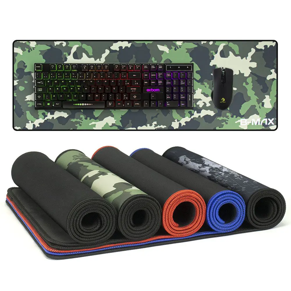 11f545ce15d3a9e08433ea0414237a45.png Mouse Pad Gamer Extra Grande Speed 80x30 cm Antiderrapante com Bordas Reforçadas Nylon B-Max BM771 - Imagem 1