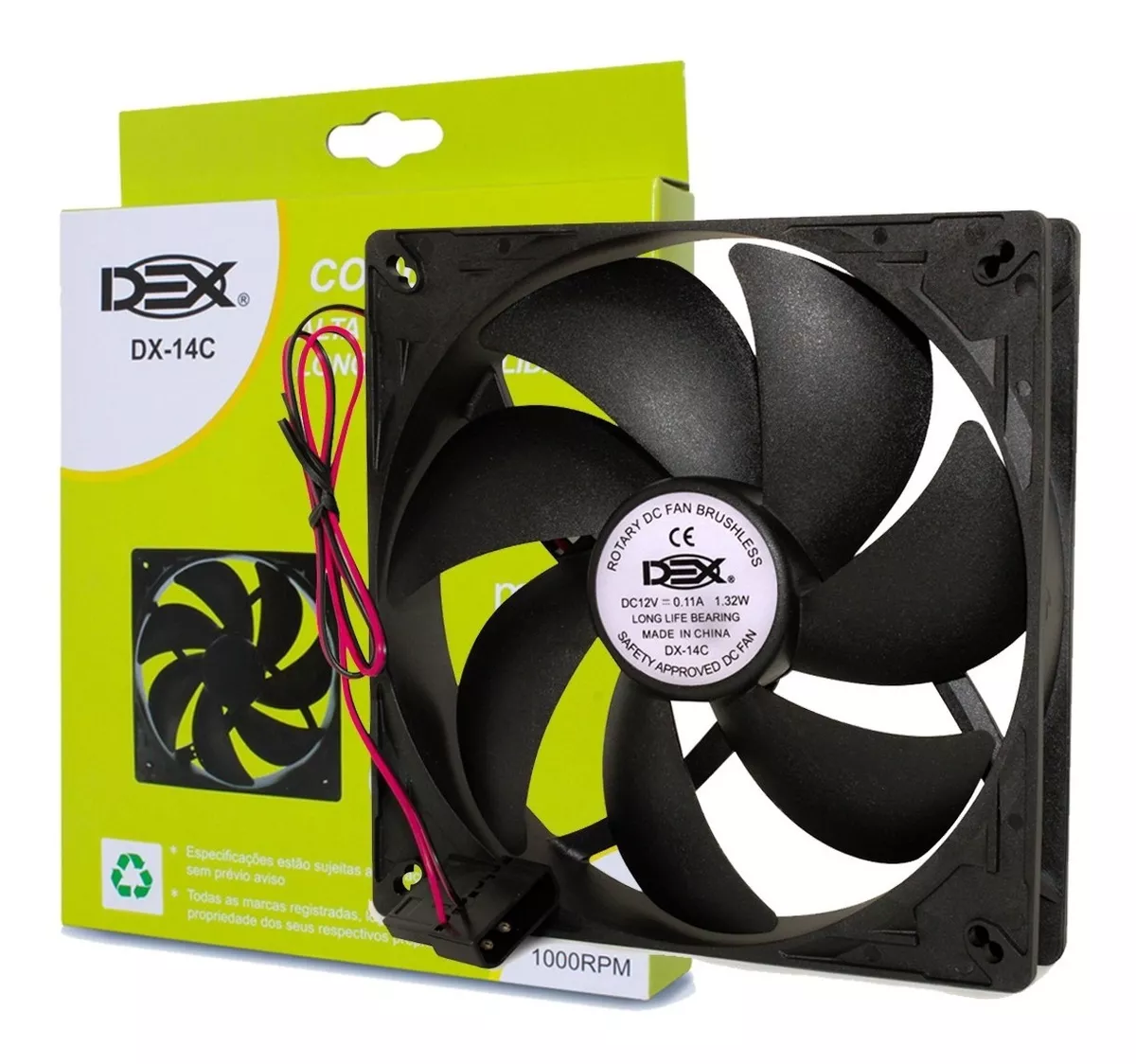 12154a6b0085616a05f4e18e8714a727.png Cooler Fan Dex Dx 14cm 140mm Ventoinha Pc Gabinete Fonte - Imagem 1
