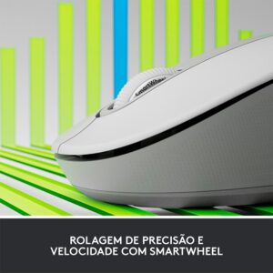 Mouse Sem Fio Logitech Signature M650 Branco, 2000 DPI, Compacto, 5 Botões, Silencioso, Bluetooth, USB - Imagem 7