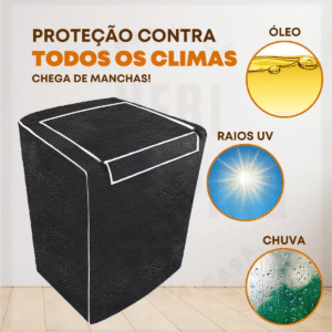 Capa Maquina De Lavar Brastemp Eletrolux Consul 12kg 13kg 14kg 15kg 17kg - Imagem 3