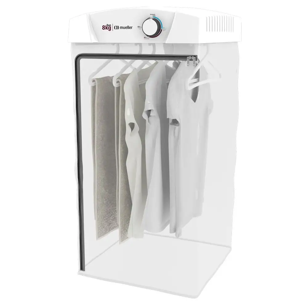 14e1dd7292e22535399b04914bc61212.png Secadora de Roupa Mueller Sun 8 kg com timer ar quente e 6 cabides - Imagem 1
