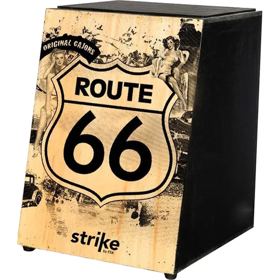 164215ed62cd7766ab5bff35a4ce6b87.png Cajon Acústico Strike SK4010 Route 66 F.S.A - Imagem 1