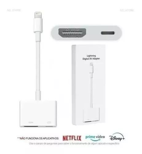 1751751cb8df4cd55e885d564ea2b4b8.png Adaptador Apple Lightning Av Adapter Hdmi iPhone iPad 2 - Imagem 1