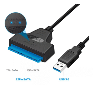 Cabo Usb 3.0 Sata 3 Para Usb - Para Ler Ssd/ Hd Disco Rígido - Imagem 2