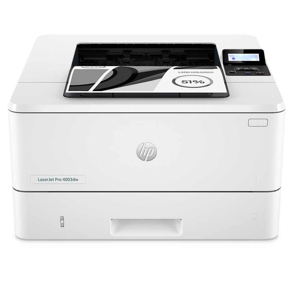 24afdc7edd671774de72f4421e9a1daa.jpg Impressora HP Laser Pro 4003DW Mono, Wifi, Bluetooth, Ethernet, USB, Branco - Imagem 1