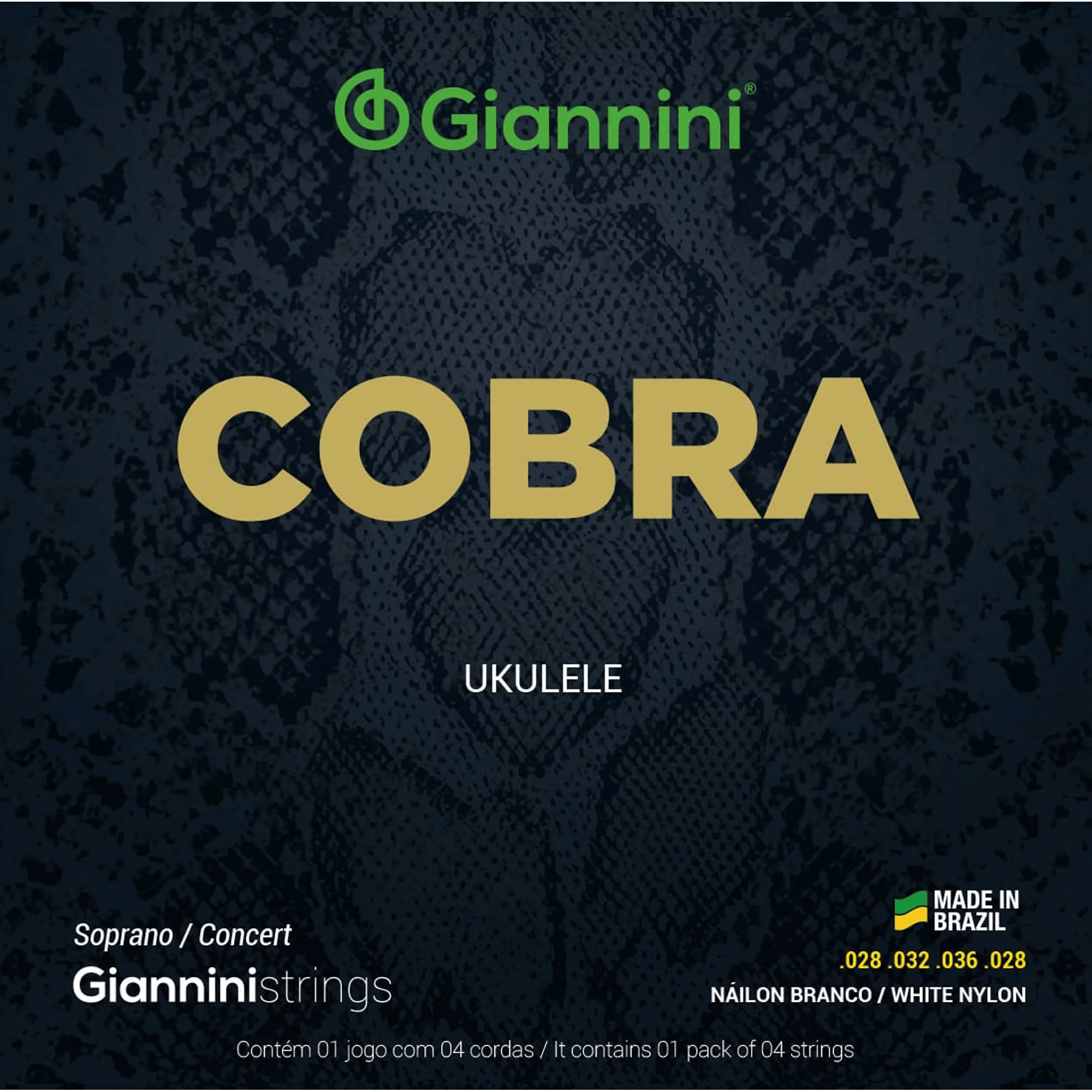 25a8e9fd09fa72c24f543c14602d2b52.png Encordoamento Para Ukulele Nylon Concert Giannini Geuks - Imagem 1