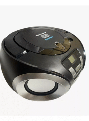 Mini Radio Microsystem Portatil Mega Star Toca Cd Bluetooth Cor Preto 110v/220v - Imagem 2