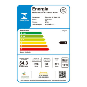 Geladeira/Refrigerador Electrolux Frost Free - Duplex 371L DFX41 INOX 220 VOLTS - Imagem 9