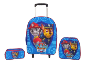 Kit Mochila Carrinho Infantil Escolar Patrulha Canina Chase - Imagem 2