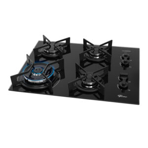 Cooktop a Gás Fischer 4 Bocas Fit Line Tripla Chama Trempe Iron - Imagem 3