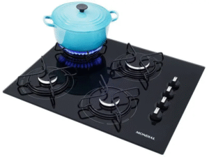 Cooktop 4 Bocas Mondial a Gás GLP Preto Bivolt - Imagem 5