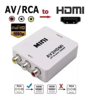 Adaptador Conversor AV RCA para HDMI Full HD Alta Resolução AV2HDMI - Imagem 2