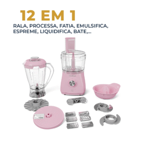 Multiprocessador Rosa Britânia 12 em 1 1000W BMP1100RS 220V - Imagem 5