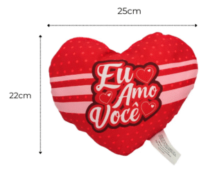 Kit Presente Amor Com Caneca, Almofada de Coração e Ursinho de Pelucia - Eu Amo Você - Imagem 5
