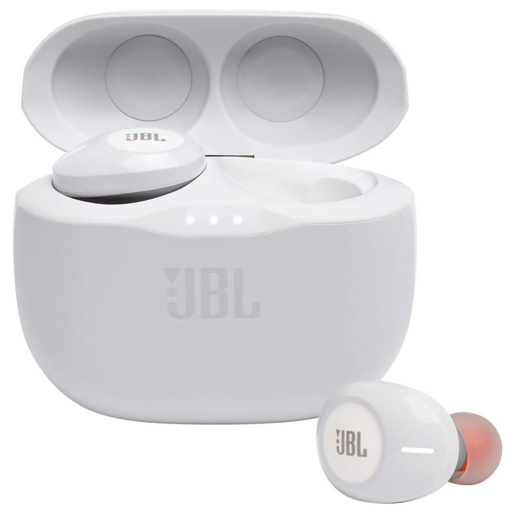 2e69de55a219accce75bb370d61c36c6.jpg Fone de Ouvido sem Fio JBL Tune 125 TWS, Intra-auricular, Branco - JBLT125TWSWHT - Imagem 1