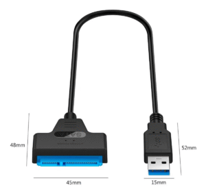 Cabo Usb 3.0 Sata 3 Para Usb - Para Ler Ssd/ Hd Disco Rígido - Imagem 4