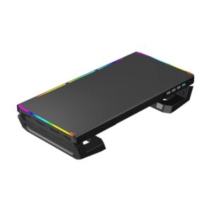 Base para Monitor C3Tech, BM-L100BK, RGB, 1 Saída USB 3.0 e 3 Saídas USB 2.0, Preto - Imagem 3
