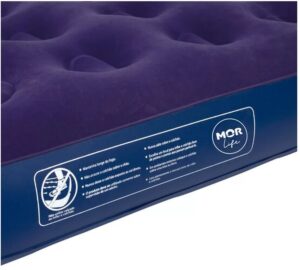Colchão de Solteiro Inflável Mor,PVC Vinil,Capacidade 100Kg,com Fole,Azul - 9071 - Imagem 6