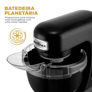 Batedeira Planetária Britânia BBPE01 12 Velocidades 4L 500W 220V - Imagem 6