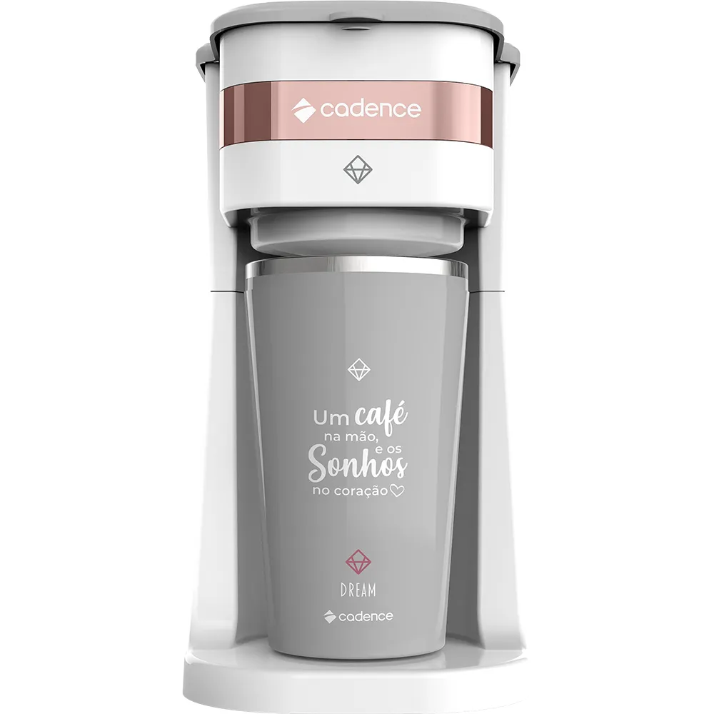3477d5f196310993d87af1932f78f554.png Cafeteira Elétrica Cadence Dream Rosé Gold com Copo Térmico - Imagem 1
