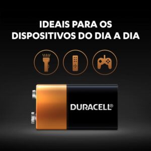 Bateria Alcalina 9v MN16041B1 (C/1 Pilha) Duracell - Imagem 4