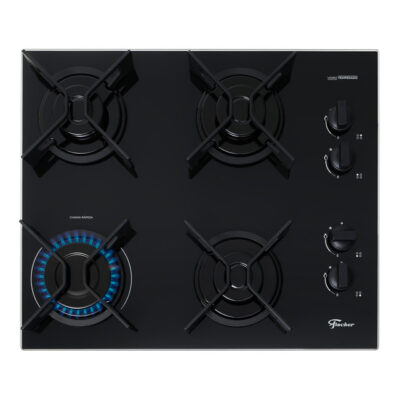 Cooktop a Gás Fischer 4 Bocas Fit Line Trempe Iron