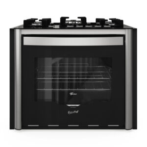 Fogão de Embutir Fischer 5 bocas Tripla Chama Gran Cheff com Grill Mesa Vidro