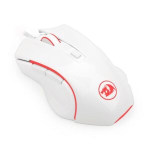 Mouse Gamer Redragon Nothosaur M606W, 3200DPI, Com LED, Branco - Imagem 3