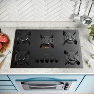 Cooktop 5 Bocas Preto com Mesa de Vidro U Top Bivolt - Imagem 5