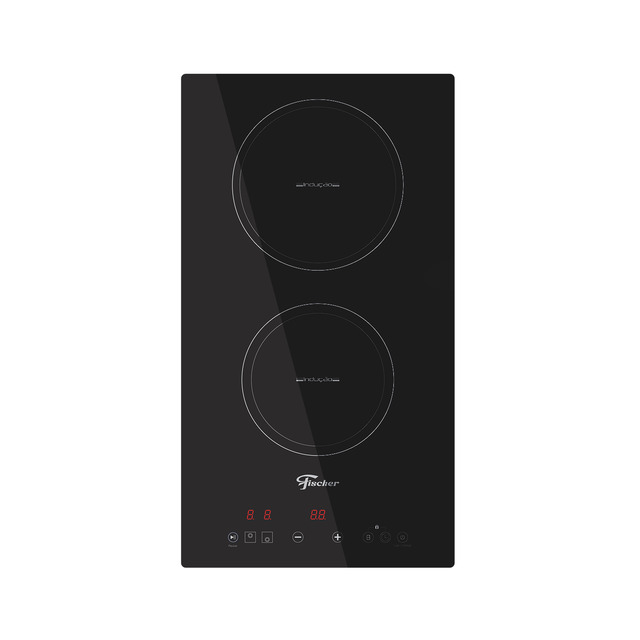 3a18a2118aaa53028c1581f4edf55f39.jpg Cooktop Fischer 2 Bocas por Indução Vitrocerâmica Touch - Imagem 1