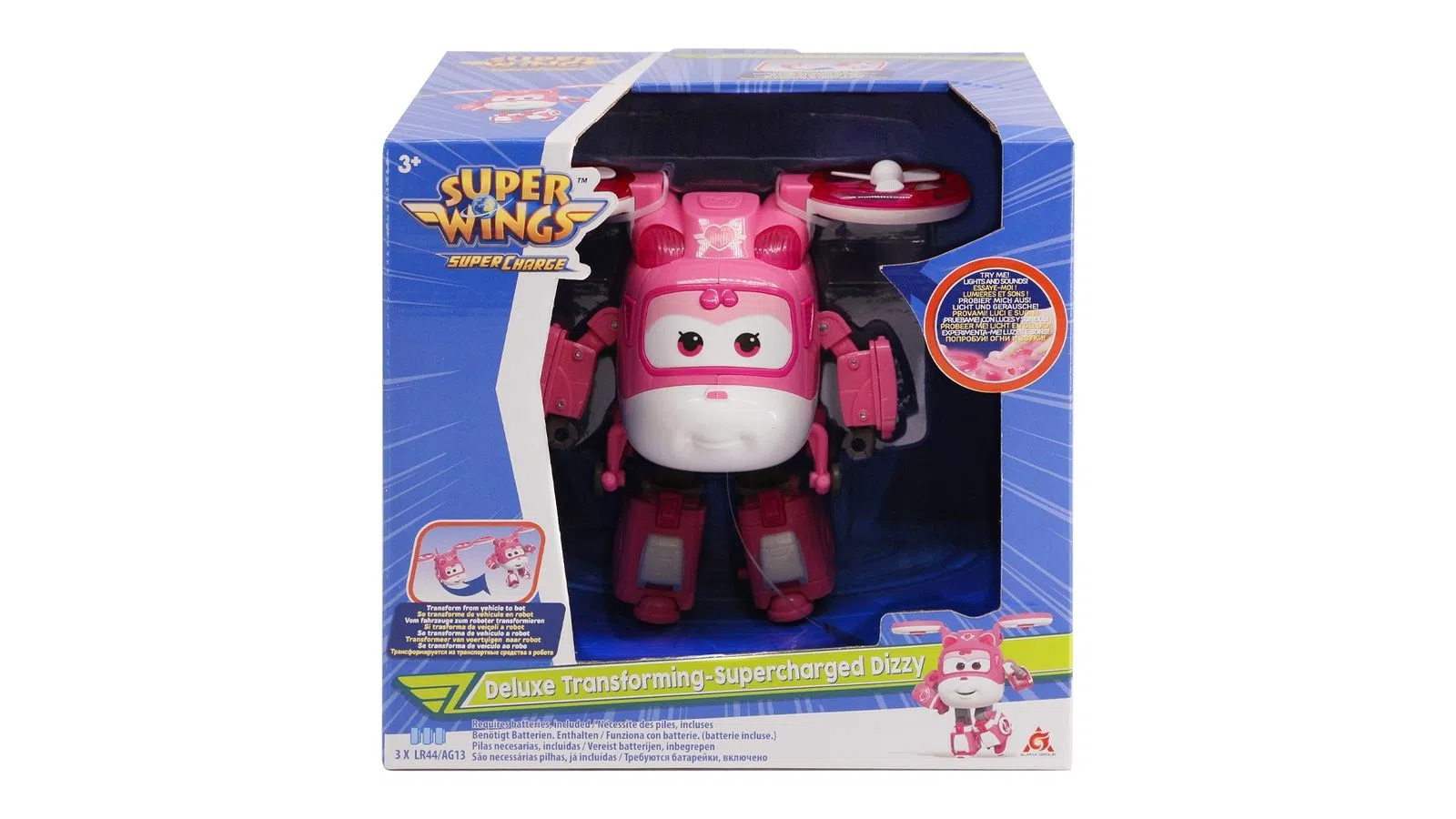 3b99f96dfebd3eb447f4e6981ac5d040.png Super Wings Transformável Deluxe Supercharged Dizzy Multikids BR1903 - Imagem 1