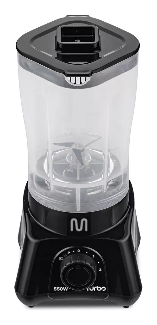 3beb74ccb63860e17e345267d0d3fbd4.png Liquidificador Turbo 2,1l 2 Vel 550w 220v Preto Multi -lq552 - Imagem 1