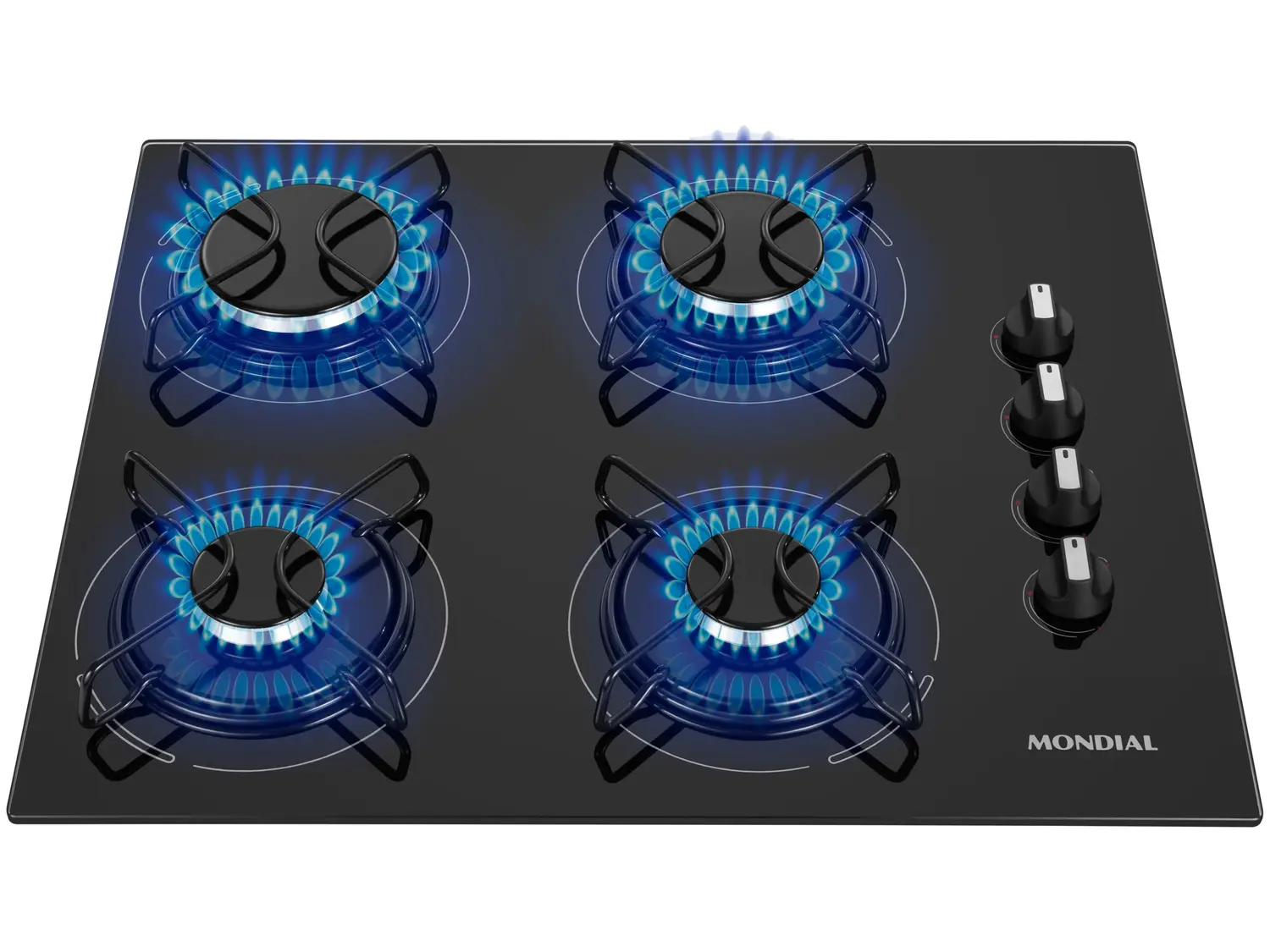 3c861e7efeb18e668fbefa5e5204f117.png Cooktop 4 Bocas Mondial a Gás GLP Preto Bivolt - Imagem 1