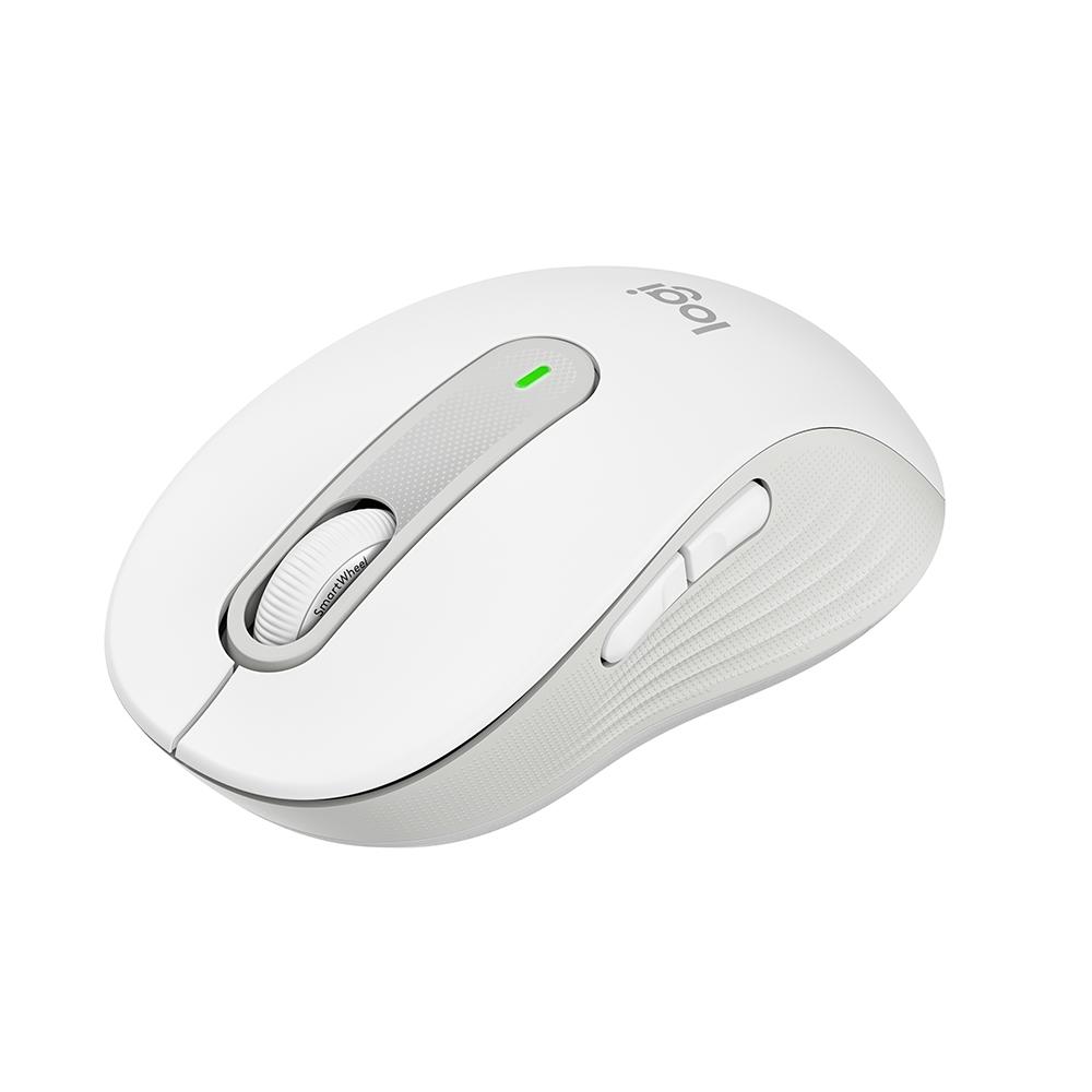 3dd6b8492b516f83999c5e98500341f1.jpg Mouse Sem Fio Logitech Signature M650 Branco, 2000 DPI, Compacto, 5 Botões, Silencioso, Bluetooth, USB - Imagem 1