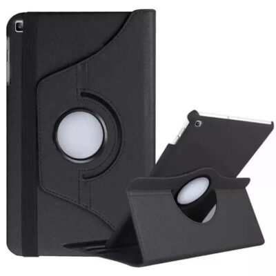 Capa Giratória Preta Para Tablet Galaxy T510/515
