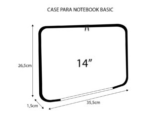Case para Note Basic 14″ – Poa Marinho - Imagem 4