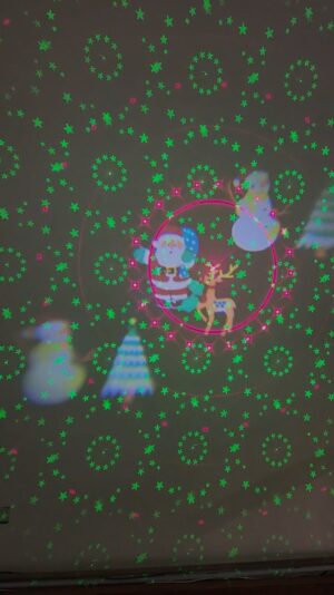 Laser Projetor De Led Natalino Decoração Natal Laser Refletor Maxbom - Imagem 2