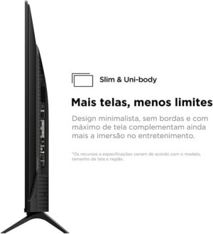 Smart TV 43” Ultra HD 4K TCL 43P755 LED com Google TV, Dolby Vision e Atmos, HDR10+, Wi-Fi, Bluetooth, Google Assistente - Imagem 3