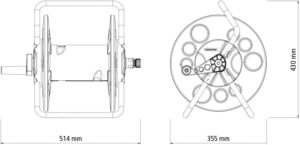 Enrolador De Mangueira 1/2" Até 55m- Tramontina (não acompanha a Mangueira) - Imagem 5
