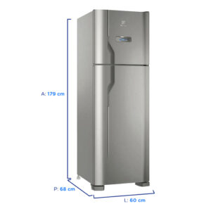 Geladeira/Refrigerador Electrolux Frost Free - Duplex 371L DFX41 INOX 220 VOLTS - Imagem 3
