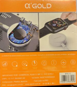 Carregador Sem Fio para SmartWatch BTE-11 - Imagem 2