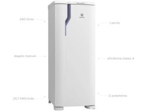 Geladeira/Refrigerador Electrolux 240L RE31 Branco 220V - Imagem 4