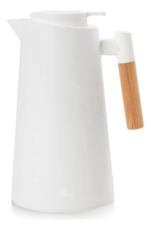Garrafa Termica Nordica Para Cafe Cabo De Madeira 1l