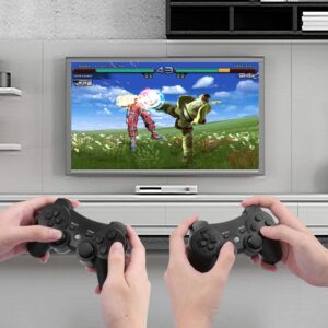 Controle sem fio PS3 compatível com Playstation 3, joystick Bluetooth sem fio com cabo carregador - Imagem 6